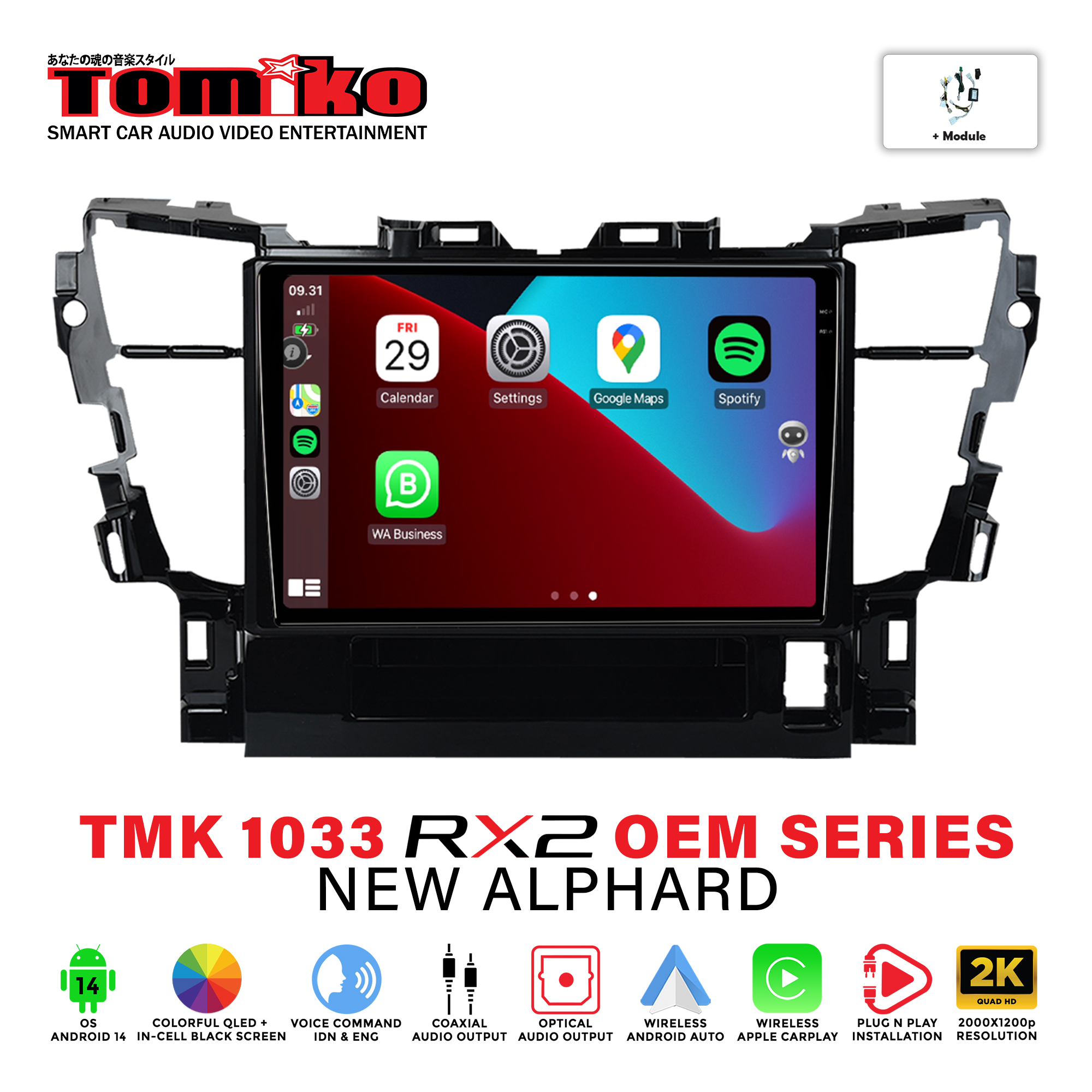 TOYOTA_TMK 1033 RX2 NEW ALPHARD + MODULE