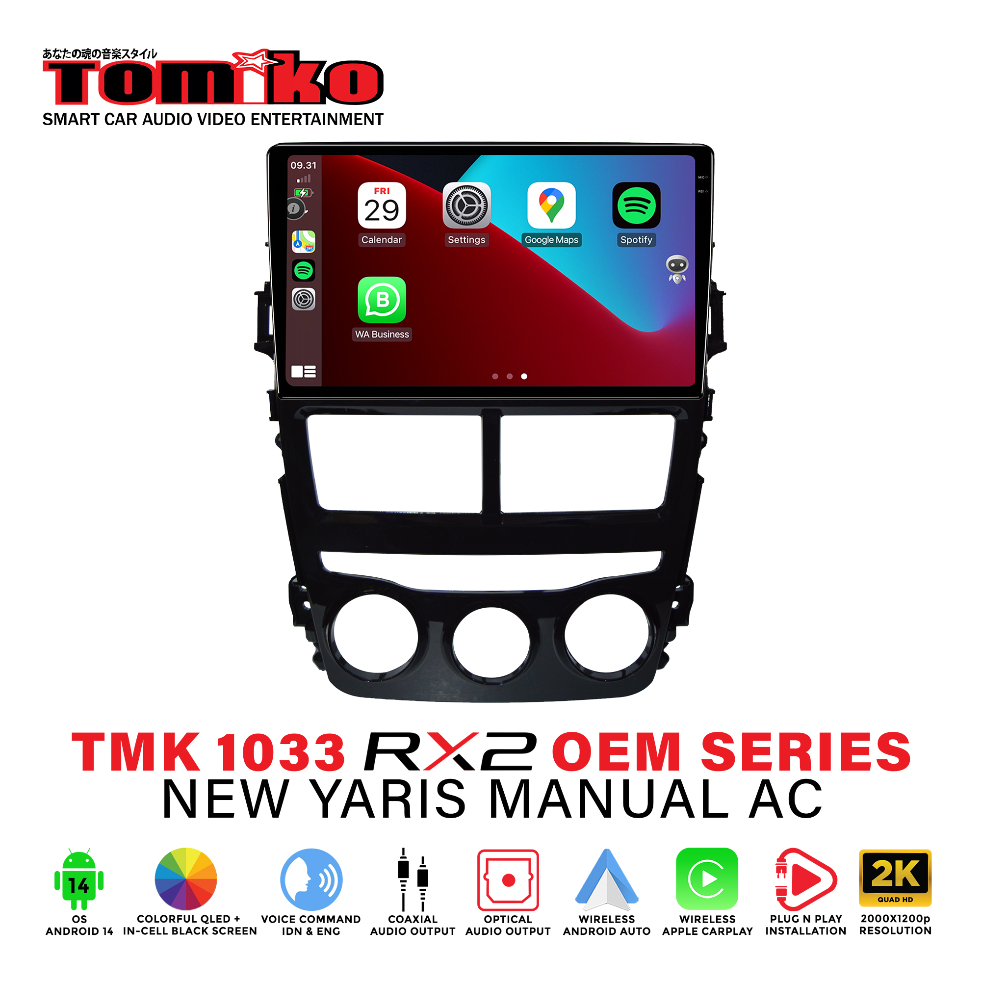 TOYOTA_TMK 1033 RX2 NEW YARIS MANUAL AC